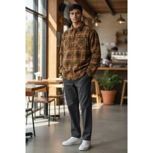 NWT Weatherproof Men's Button Down Sherpa Lined Work Shirt Jacket XXL  Brown